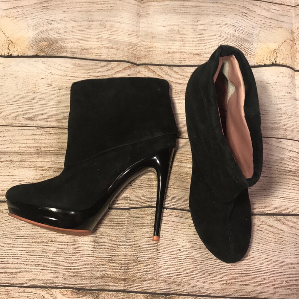Suede angle booties (European brand)